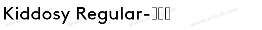 Kiddosy Regular字体转换